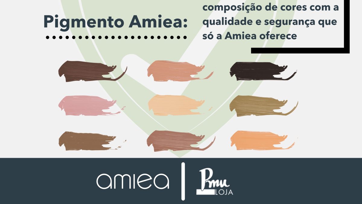 Pigmento Amiea: composição de cores com a qualidade e segurança que só a Amiea oferece